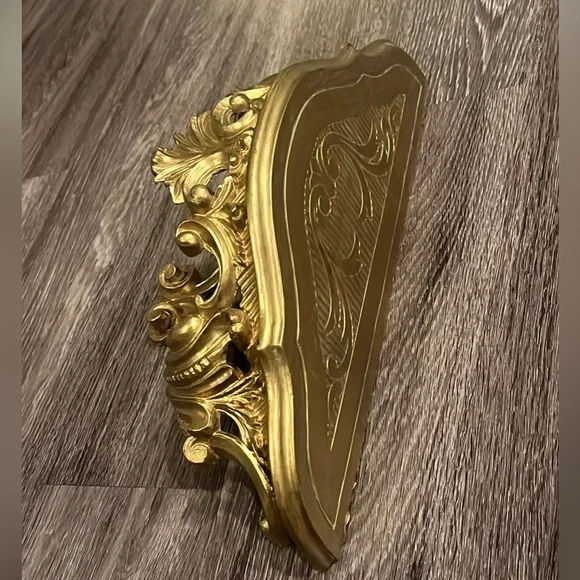Vintage Italian Floating Wall Shelf Ledge Mount Ornate Florentine - Picture 5 of 9
